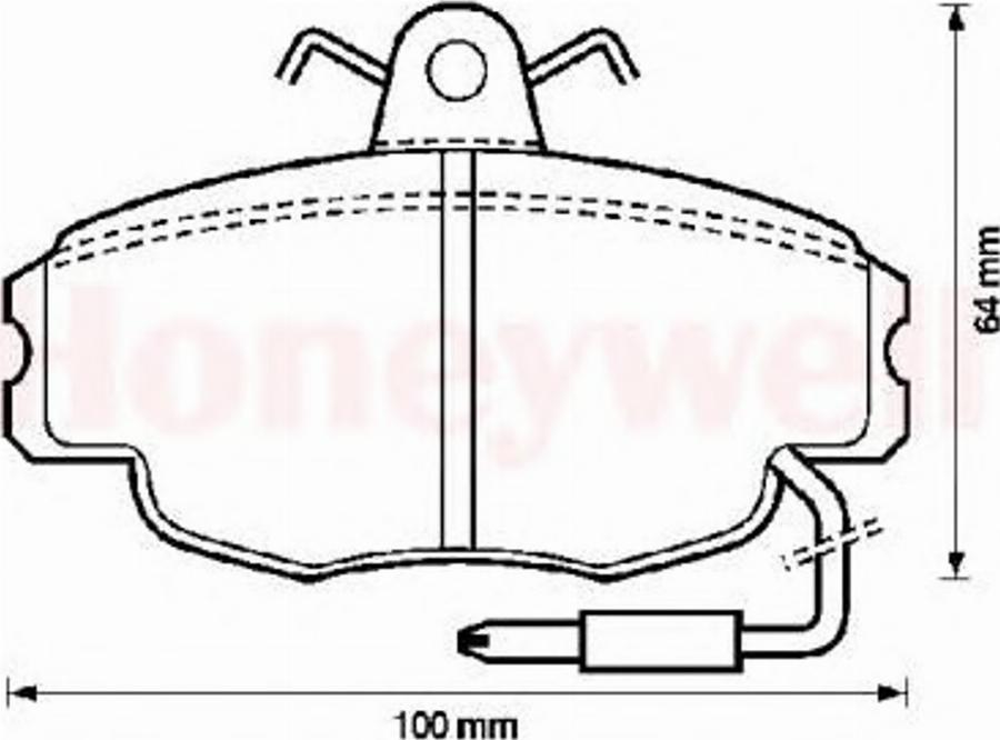 BENDIX 571327B - Kit pastiglie freno, Freno a disco www.autoricambit.com