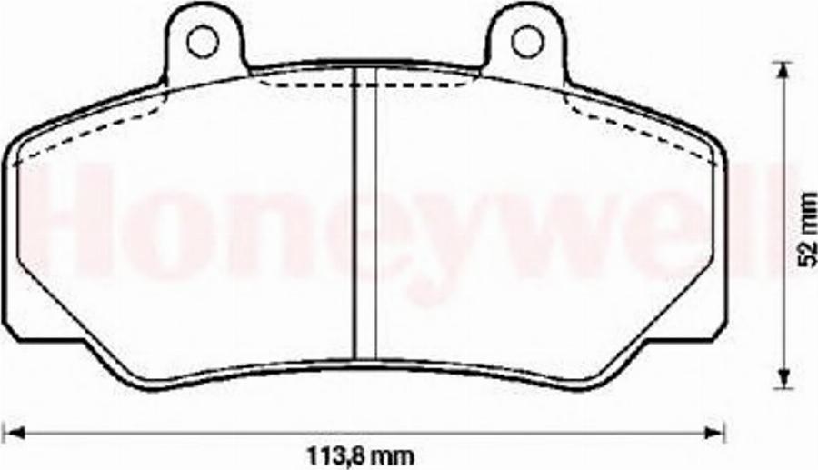 BENDIX 571370B - Kit pastiglie freno, Freno a disco www.autoricambit.com