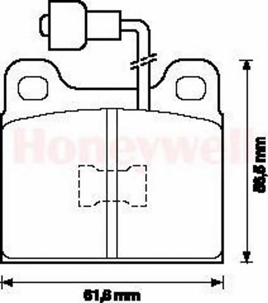 BENDIX 571254B - Kit pastiglie freno, Freno a disco www.autoricambit.com