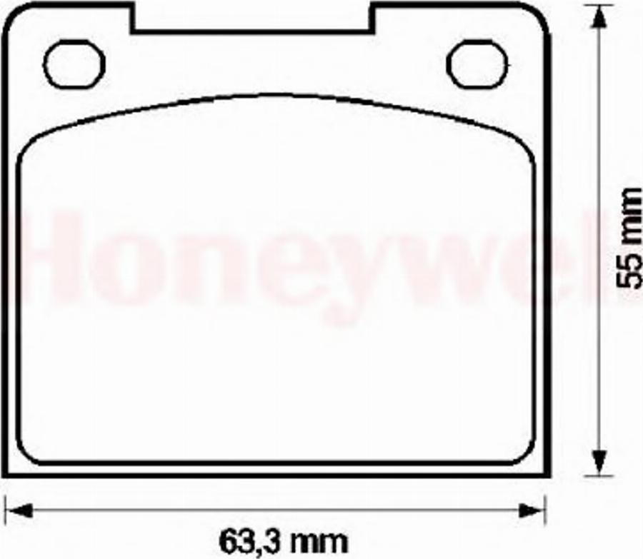 BENDIX 571204B - Kit pastiglie freno, Freno a disco www.autoricambit.com