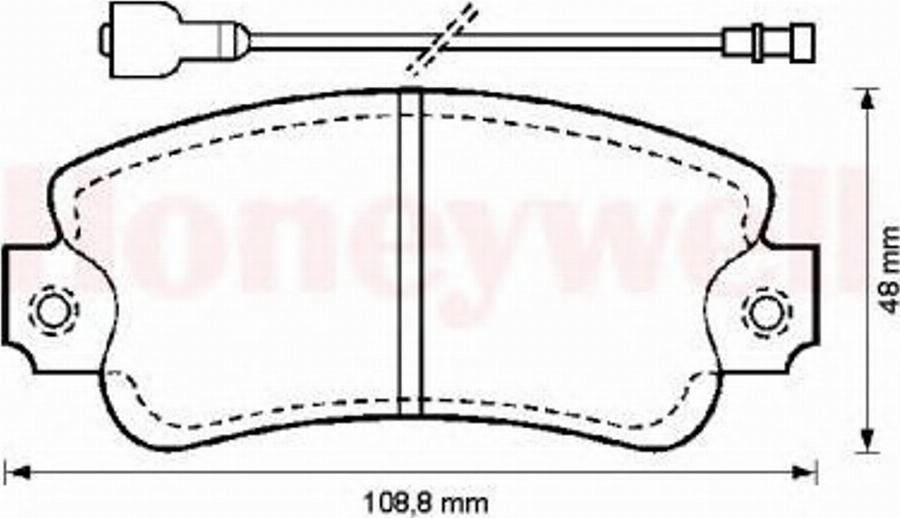 BENDIX 571285B - Kit pastiglie freno, Freno a disco www.autoricambit.com