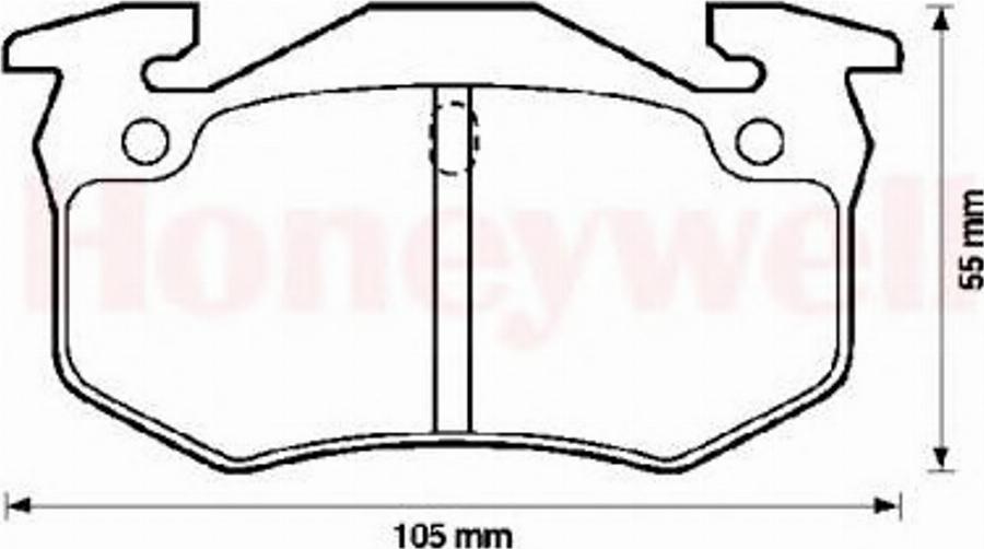 BENDIX 571744B - Kit pastiglie freno, Freno a disco www.autoricambit.com