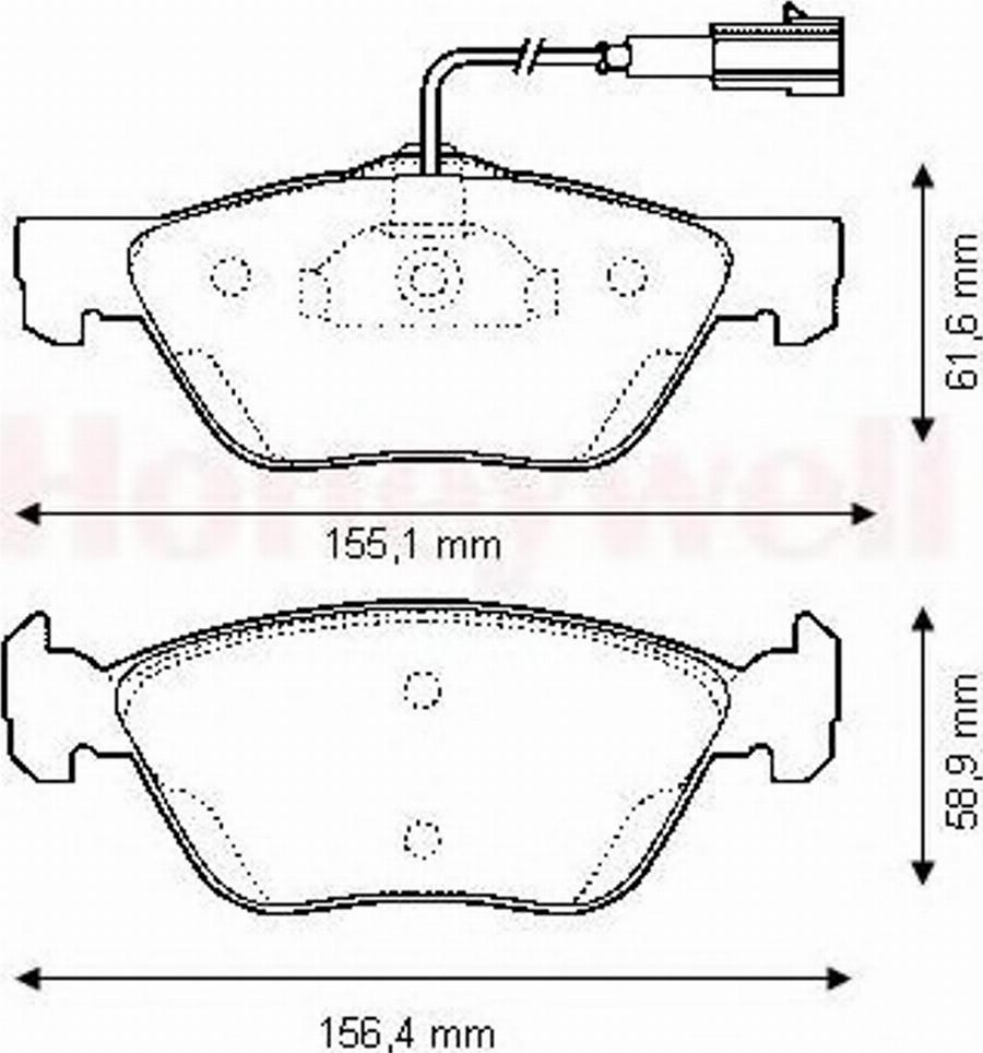 BENDIX 573042B - Kit pastiglie freno, Freno a disco www.autoricambit.com