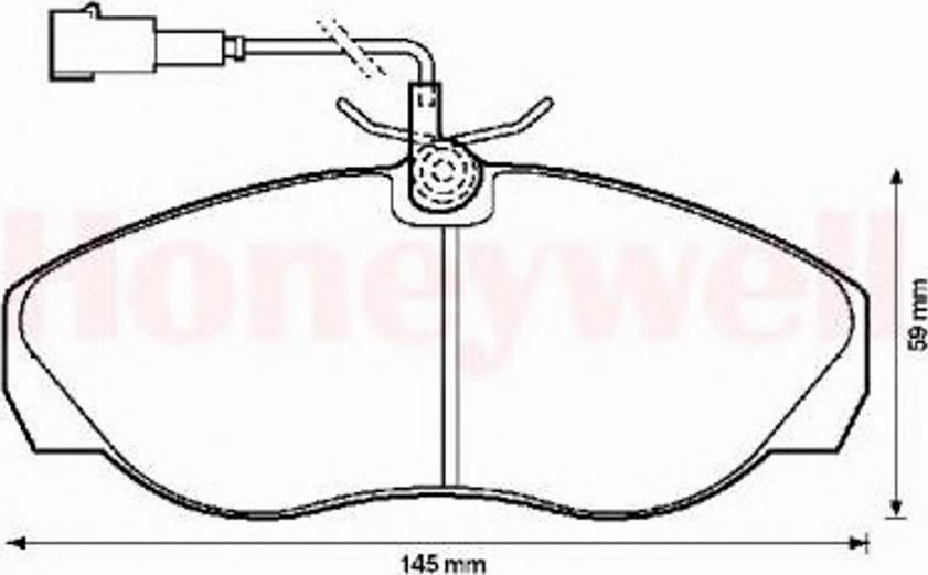 BENDIX 573060B - Kit pastiglie freno, Freno a disco www.autoricambit.com