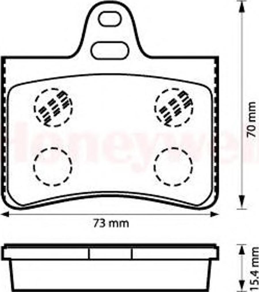 BENDIX 573028B - Kit pastiglie freno, Freno a disco www.autoricambit.com