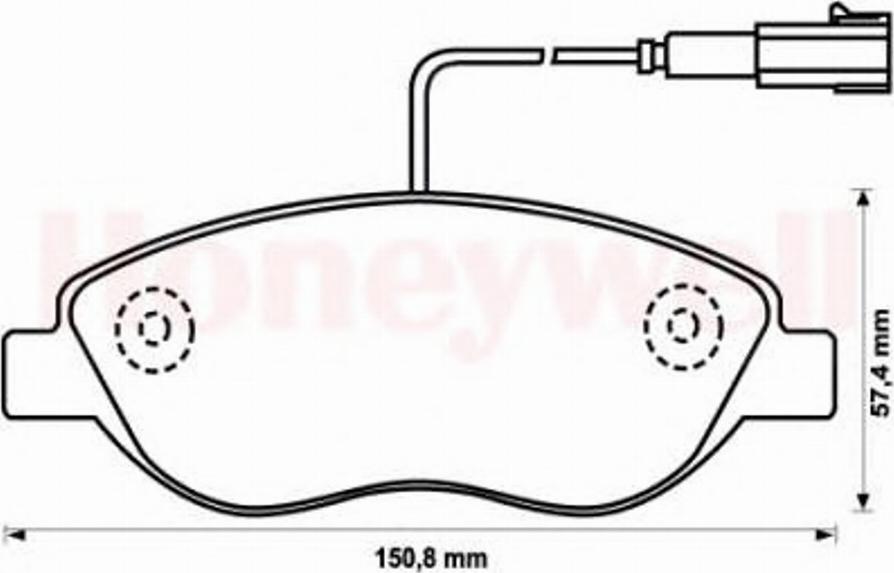 BENDIX 573076 B - Kit pastiglie freno, Freno a disco www.autoricambit.com