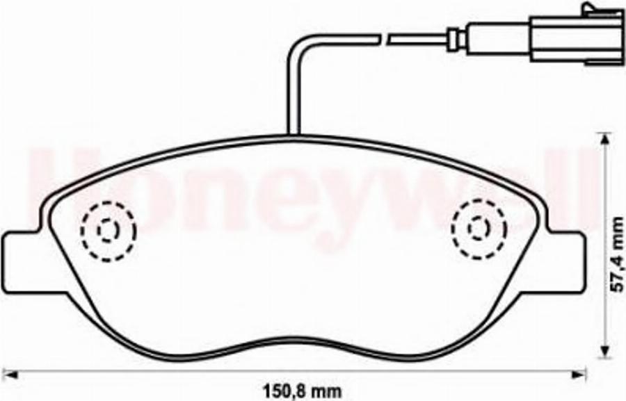 BENDIX 573076X - Kit pastiglie freno, Freno a disco www.autoricambit.com