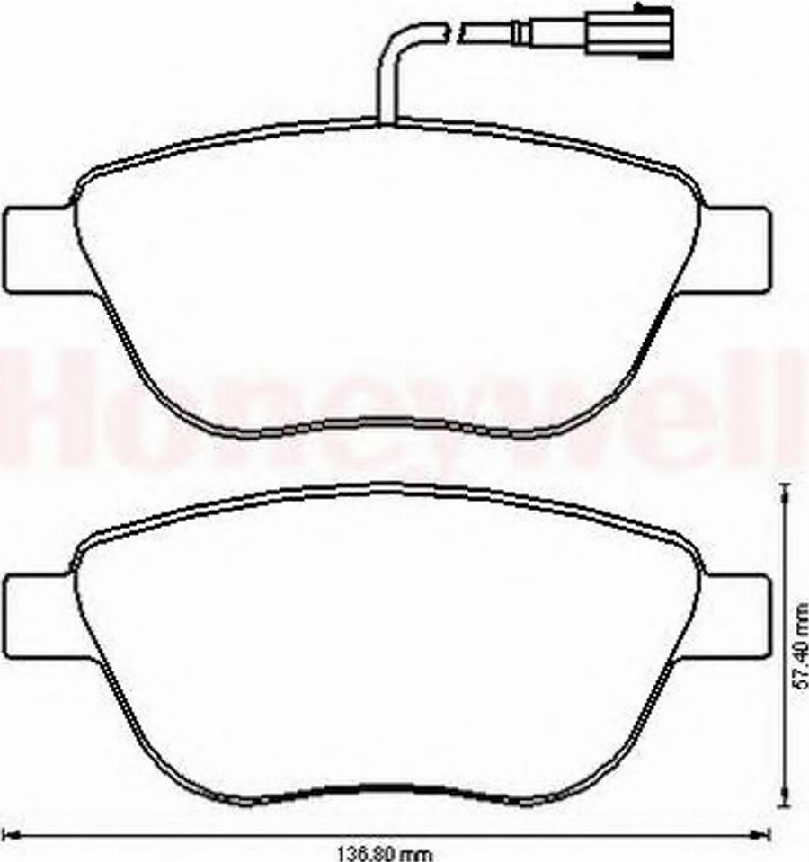 BENDIX 573165B - Kit pastiglie freno, Freno a disco www.autoricambit.com