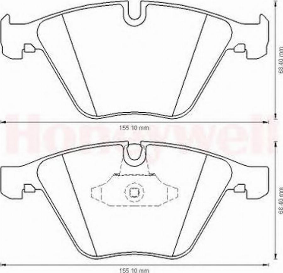 BENDIX 573181B - Kit pastiglie freno, Freno a disco www.autoricambit.com