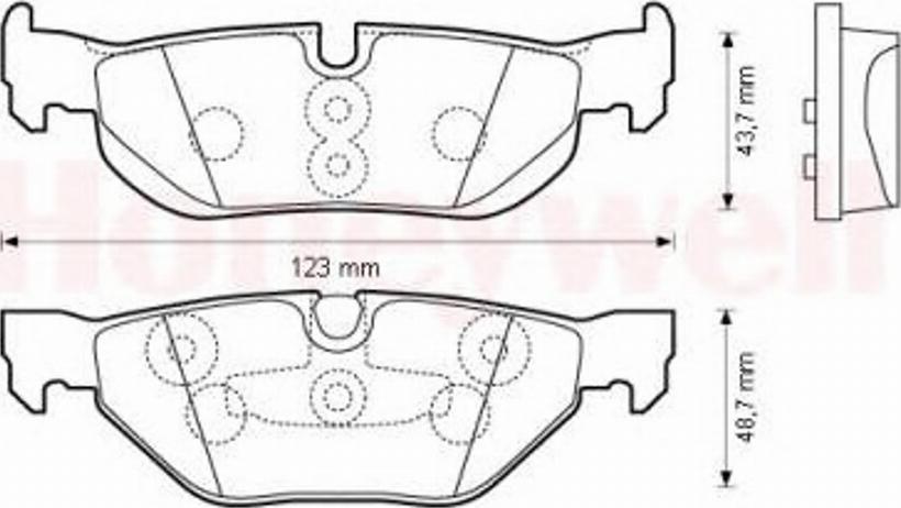 BENDIX 573139 B - Kit pastiglie freno, Freno a disco www.autoricambit.com