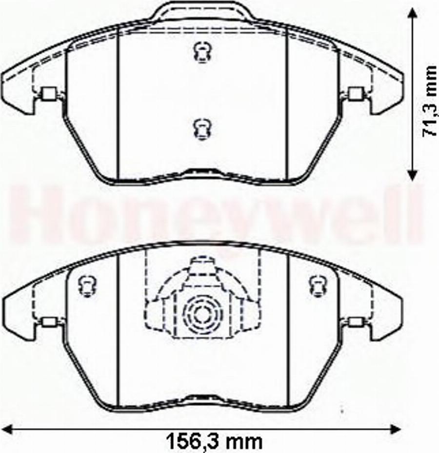 BENDIX 573134B - Kit pastiglie freno, Freno a disco www.autoricambit.com