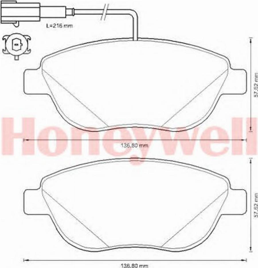 BENDIX 573306B - Kit pastiglie freno, Freno a disco www.autoricambit.com