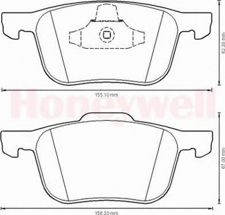 BENDIX 573209B - Kit pastiglie freno, Freno a disco www.autoricambit.com