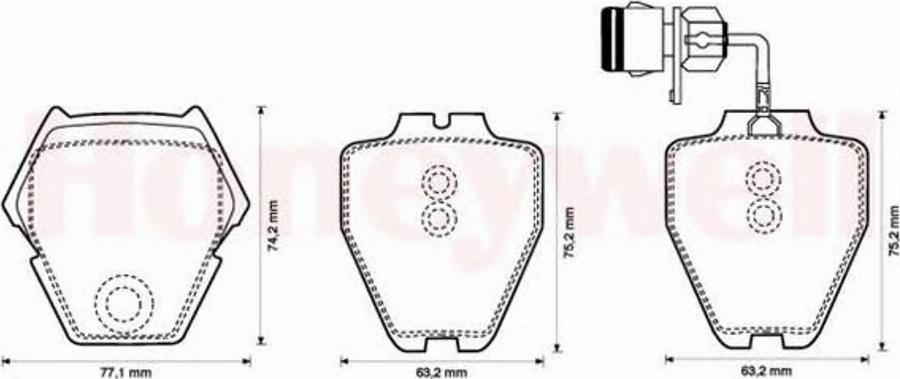 BENDIX 573208B - Kit pastiglie freno, Freno a disco www.autoricambit.com