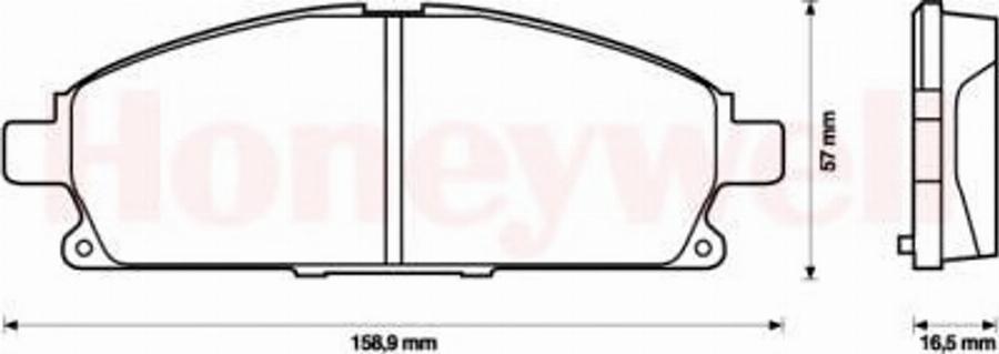 BENDIX 572466B - Kit pastiglie freno, Freno a disco www.autoricambit.com