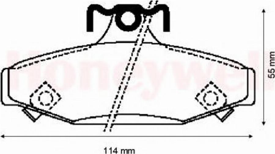 BENDIX 572417B - Kit pastiglie freno, Freno a disco www.autoricambit.com