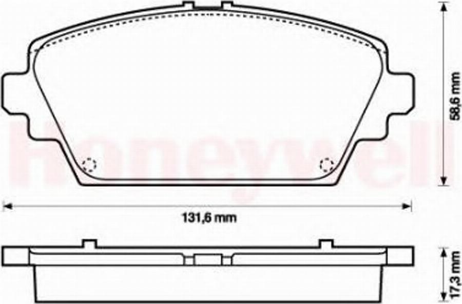 BENDIX 572428B - Kit pastiglie freno, Freno a disco www.autoricambit.com