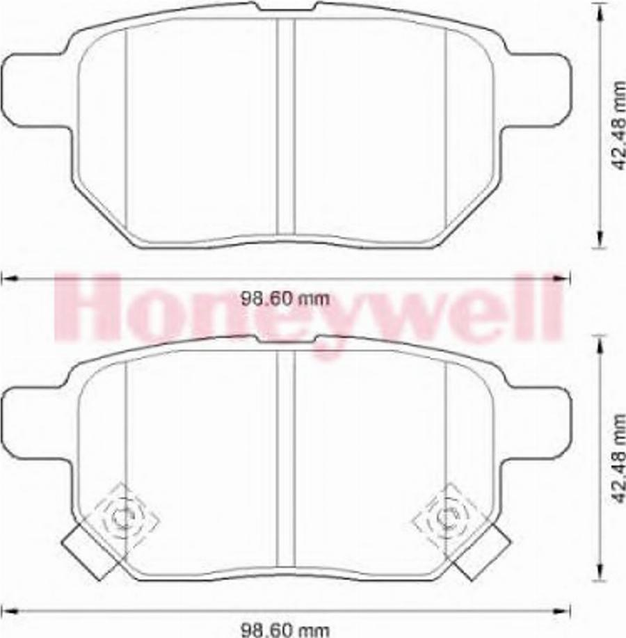 BENDIX 572591B - Kit pastiglie freno, Freno a disco www.autoricambit.com