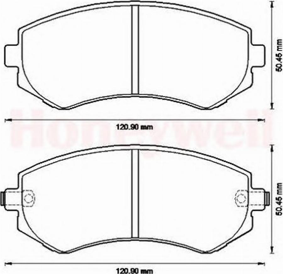 BENDIX 572541B - Kit pastiglie freno, Freno a disco www.autoricambit.com