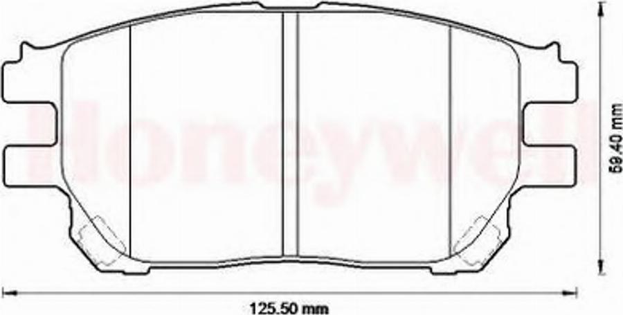 BENDIX 572554 B - Kit pastiglie freno, Freno a disco www.autoricambit.com