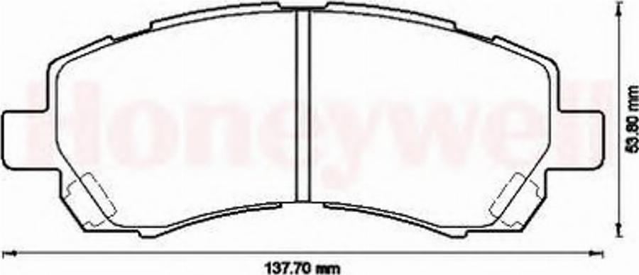 BENDIX 572566B - Kit pastiglie freno, Freno a disco www.autoricambit.com