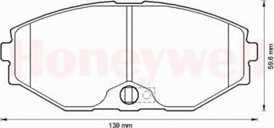 BENDIX 572506B - Kit pastiglie freno, Freno a disco www.autoricambit.com