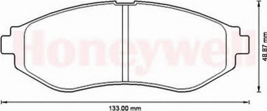 BENDIX 572539B - Kit pastiglie freno, Freno a disco www.autoricambit.com