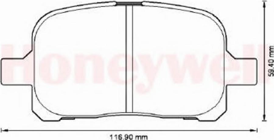 BENDIX 572538B - Kit pastiglie freno, Freno a disco www.autoricambit.com