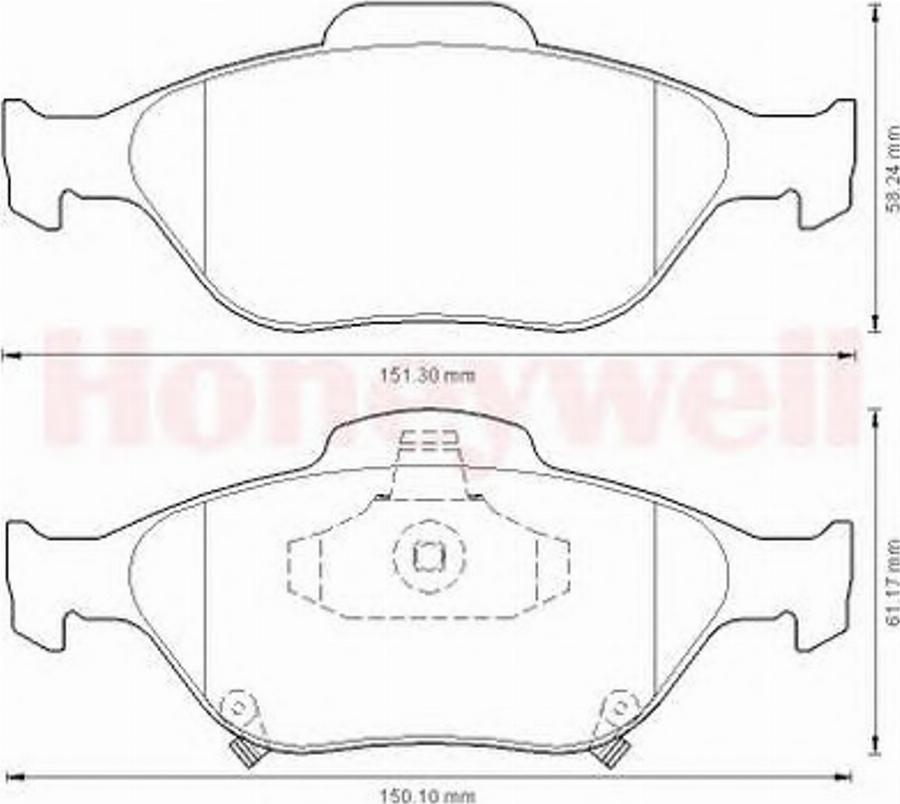 BENDIX 572576B - Kit pastiglie freno, Freno a disco www.autoricambit.com