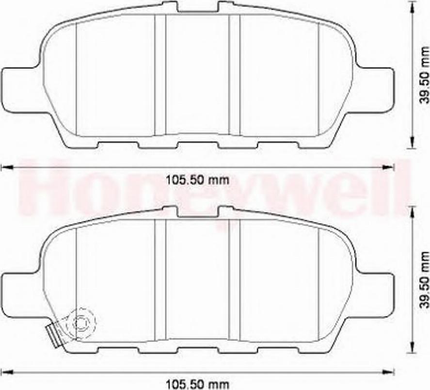 BENDIX 572573B - Kit pastiglie freno, Freno a disco www.autoricambit.com