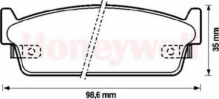 BENDIX 572153B - Kit pastiglie freno, Freno a disco www.autoricambit.com