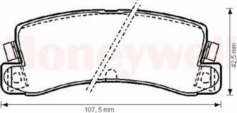 BENDIX 572182B - Kit pastiglie freno, Freno a disco www.autoricambit.com