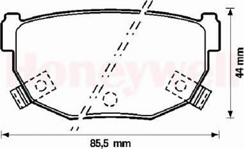 BENDIX 572132B - Kit pastiglie freno, Freno a disco www.autoricambit.com