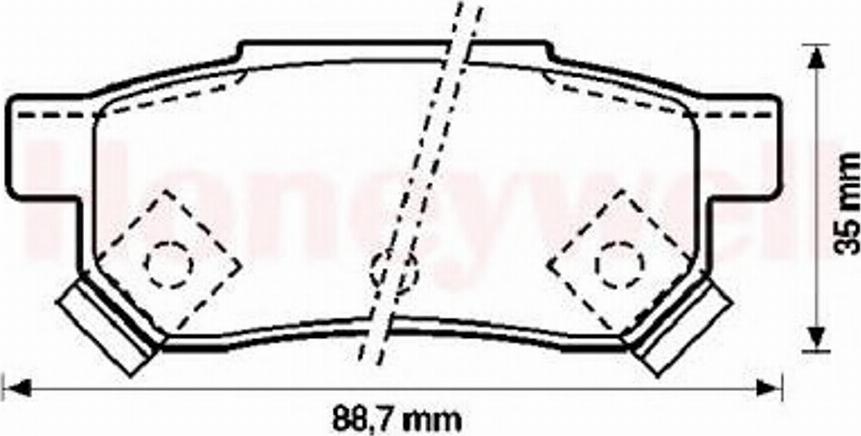 BENDIX 572137B - Kit pastiglie freno, Freno a disco www.autoricambit.com