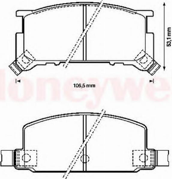 BENDIX 572172B - Kit pastiglie freno, Freno a disco www.autoricambit.com