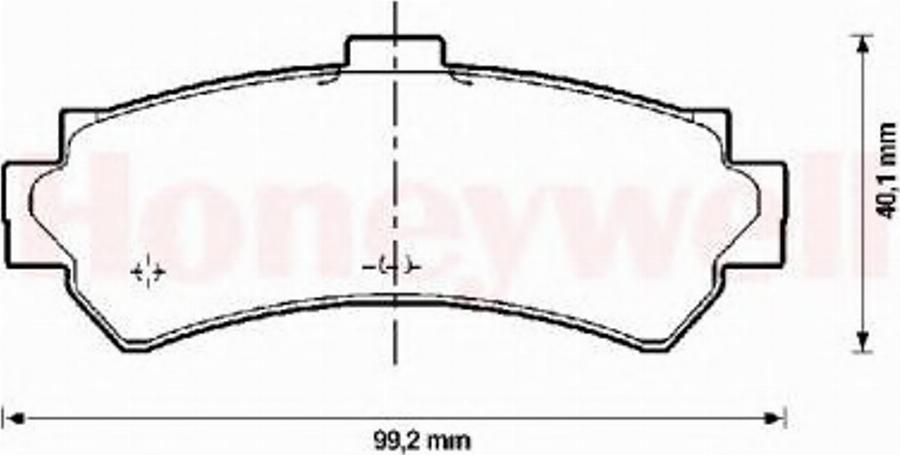 BENDIX 572398B - Kit pastiglie freno, Freno a disco www.autoricambit.com