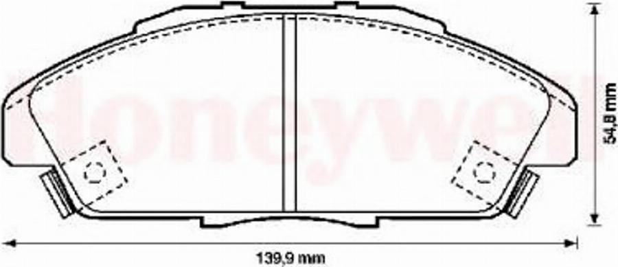 BENDIX 572354B - Kit pastiglie freno, Freno a disco www.autoricambit.com