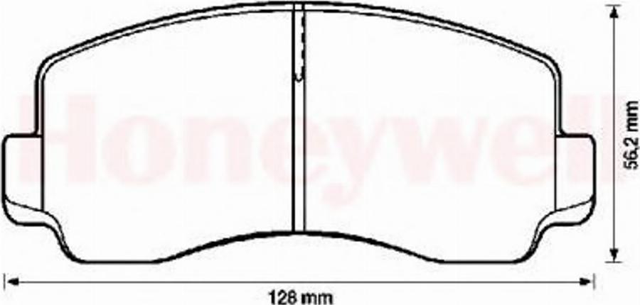 BENDIX 572302B - Kit pastiglie freno, Freno a disco www.autoricambit.com