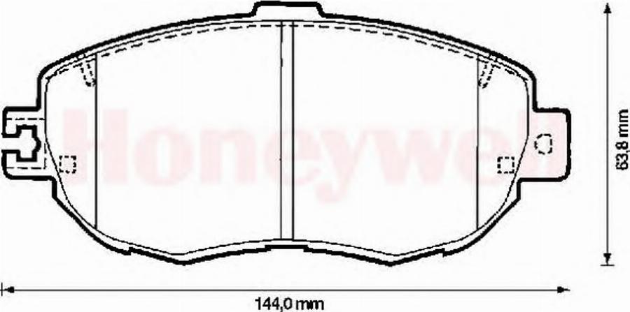 BENDIX 572380B - Kit pastiglie freno, Freno a disco www.autoricambit.com