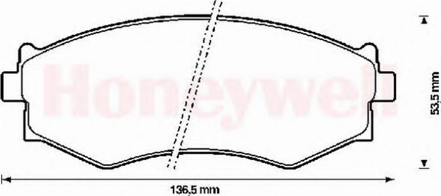 BENDIX 572338B - Kit pastiglie freno, Freno a disco www.autoricambit.com