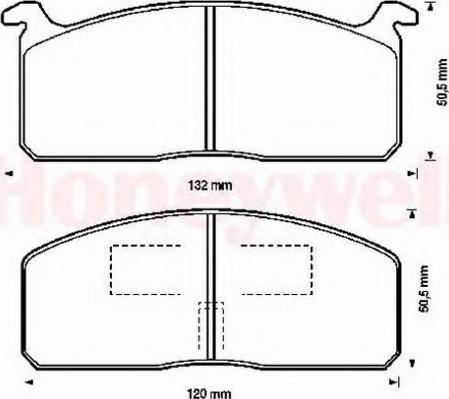 BENDIX 572326B - Kit pastiglie freno, Freno a disco www.autoricambit.com