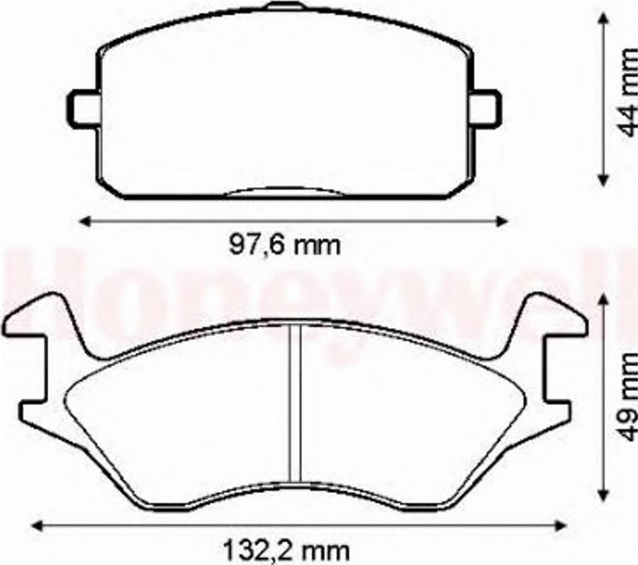 BENDIX 572328B - Kit pastiglie freno, Freno a disco www.autoricambit.com