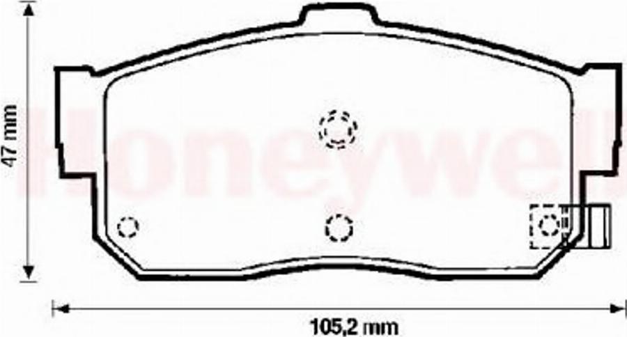 BENDIX 572376B - Kit pastiglie freno, Freno a disco www.autoricambit.com