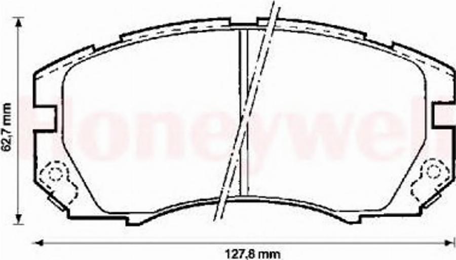 BENDIX 572377B - Kit pastiglie freno, Freno a disco www.autoricambit.com