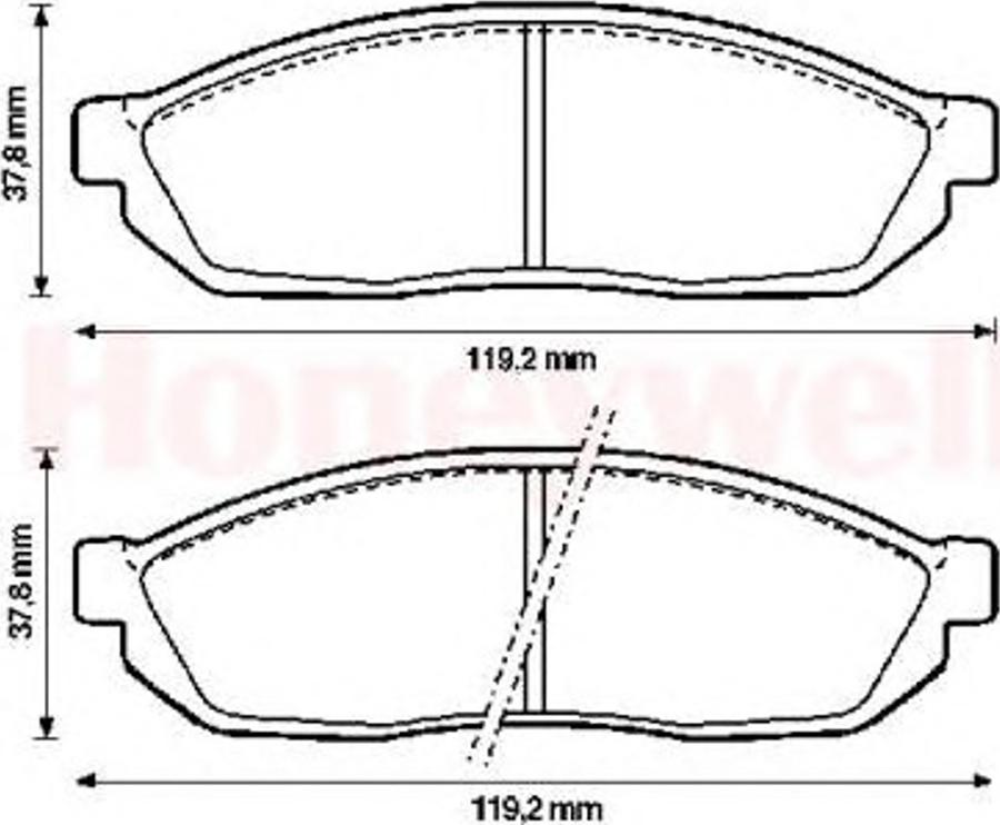 BENDIX 572250B - Kit pastiglie freno, Freno a disco www.autoricambit.com