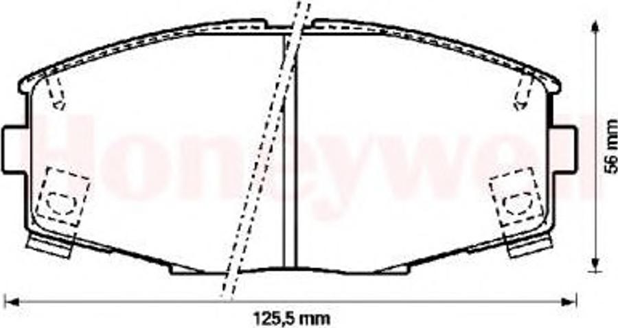 BENDIX 572266B - Kit pastiglie freno, Freno a disco www.autoricambit.com