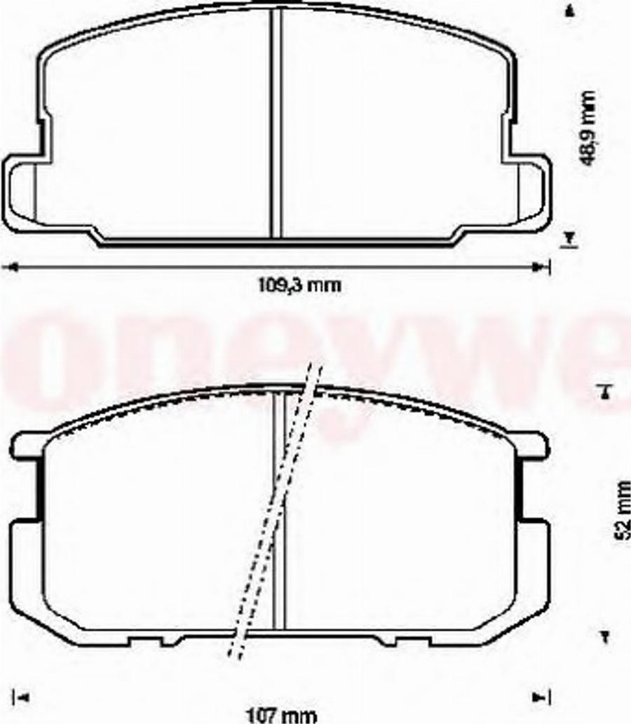 BENDIX 572218B - Kit pastiglie freno, Freno a disco www.autoricambit.com