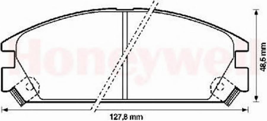 BENDIX 572288B - Kit pastiglie freno, Freno a disco www.autoricambit.com