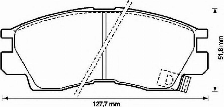 BENDIX 572282B - Kit pastiglie freno, Freno a disco www.autoricambit.com