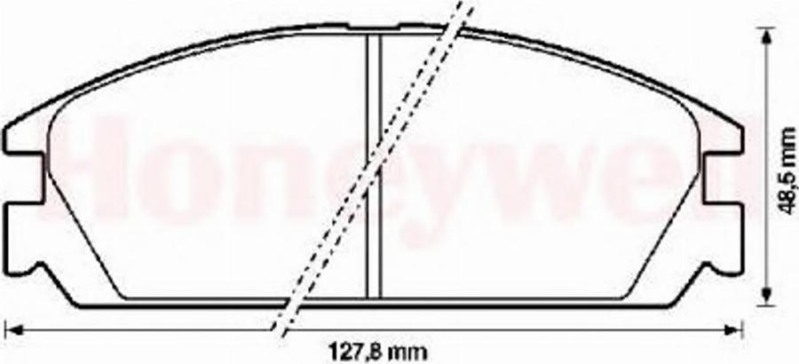 BENDIX 572287B - Kit pastiglie freno, Freno a disco www.autoricambit.com